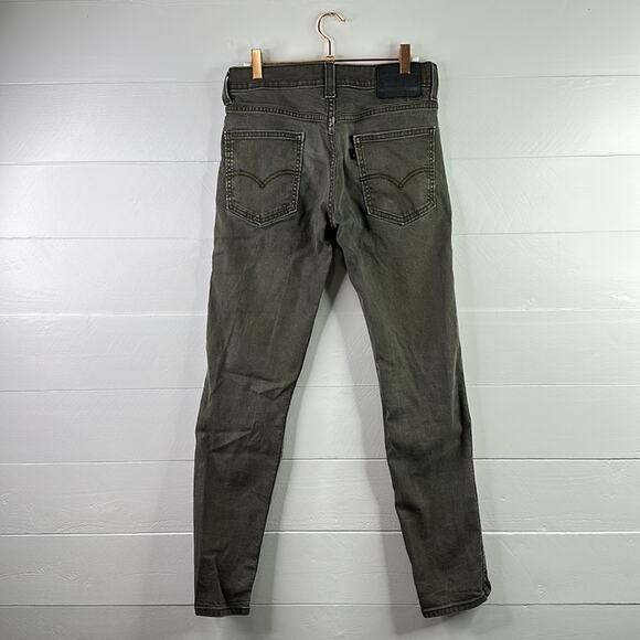LEVI'S 511 Gray Green Cotton Denim Jeans Straight Leg Pants Size 29 x 32 - Picture 2 of 10
